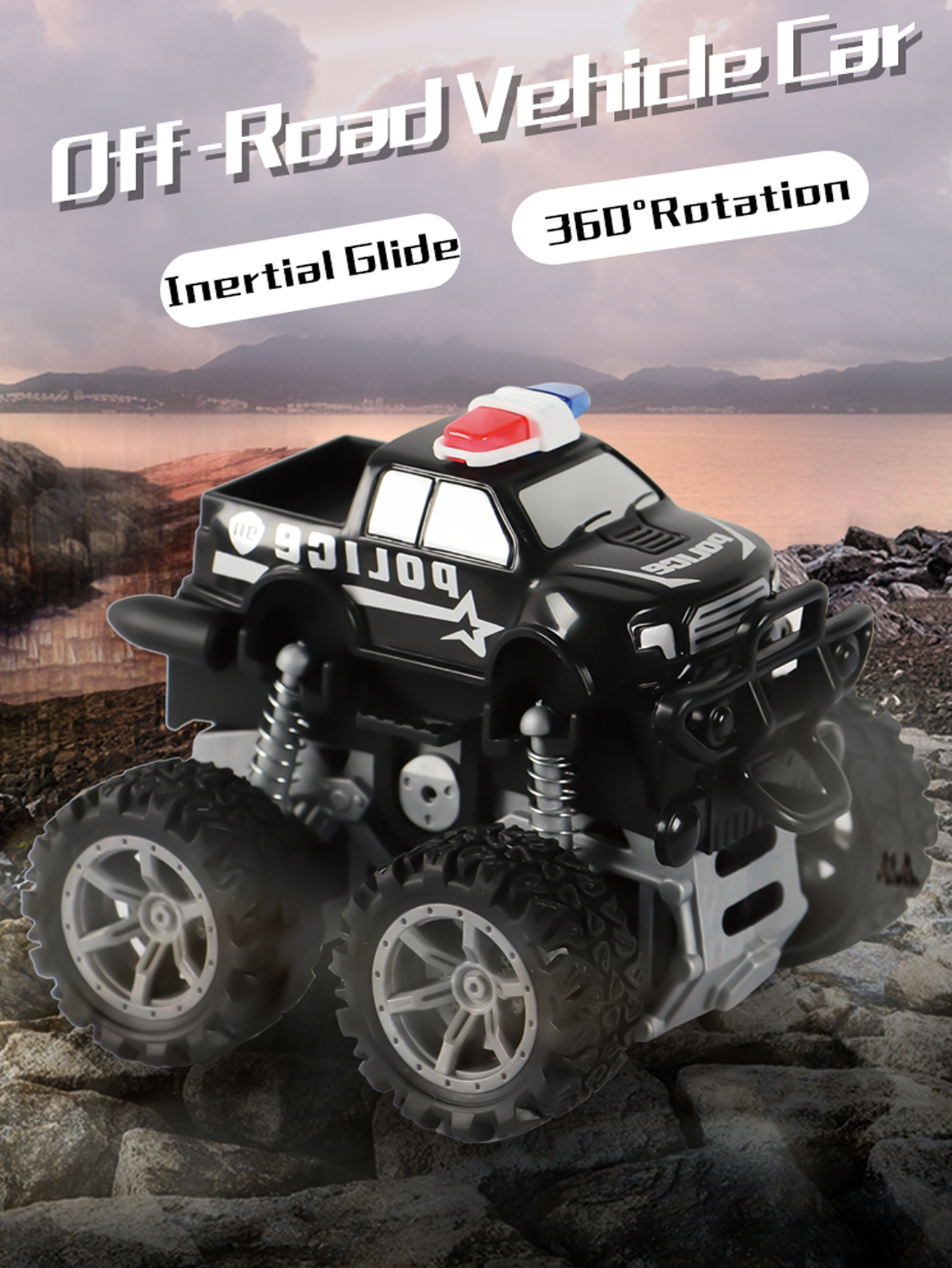 Inercia DE LOS NIÑOS coche de juguete de dibujos animados lindo coche de ingeniería caja de regalo de coche traje de regalo de niño coche de juguete al por mayor