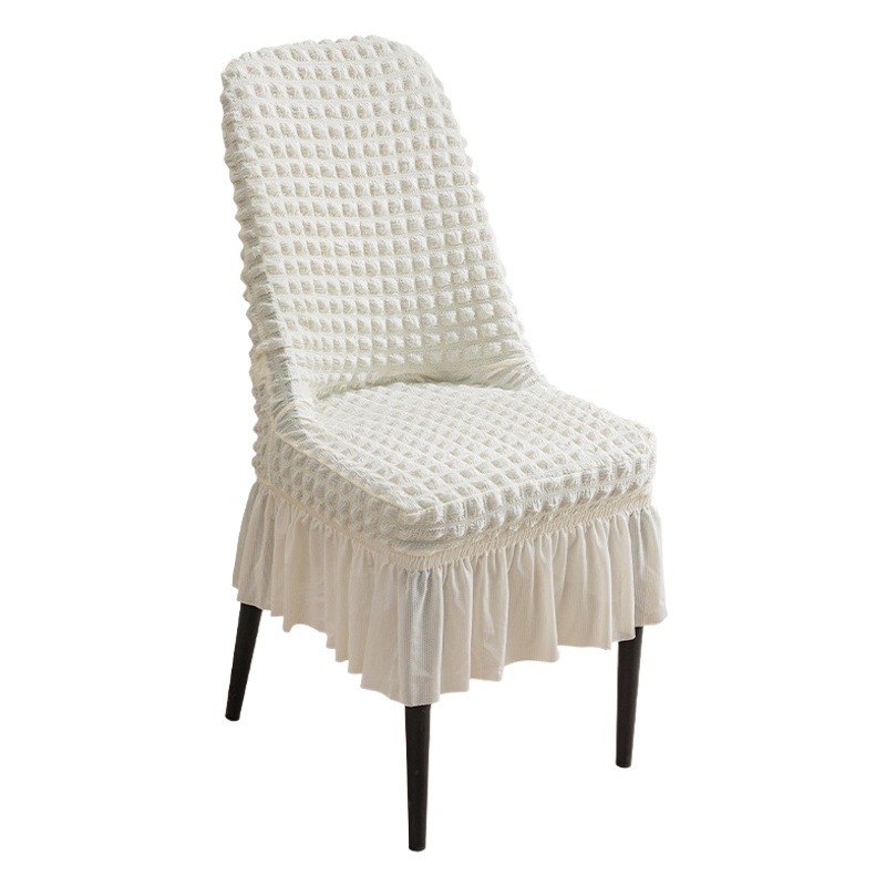 Funda elástica para silla de restaurante con diseño de burbujas, antideslizante, universal, mantel para Año Nuevo 2026