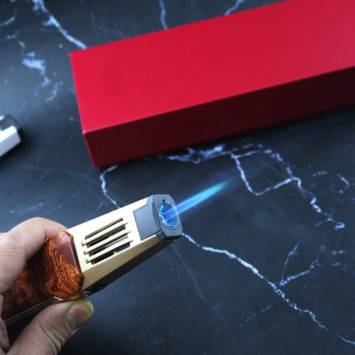 New Straight Blast Flame Torch ZB198 Lighter, Straight Blue Flame Welding Torch Windproof Lighter Wholesale