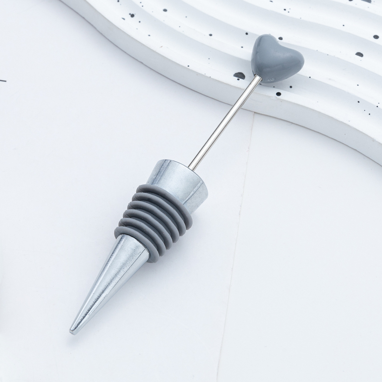 DIY cuentas amor tapones de vino cónico tapones de silicona creativos tapones de vino de boda tapones de champán tapones de vino