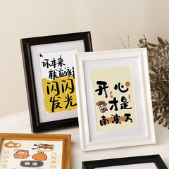 實木擺台相框10寸6 7 12 A4掛牆兒童框架洗照片文字桌面畫框批發