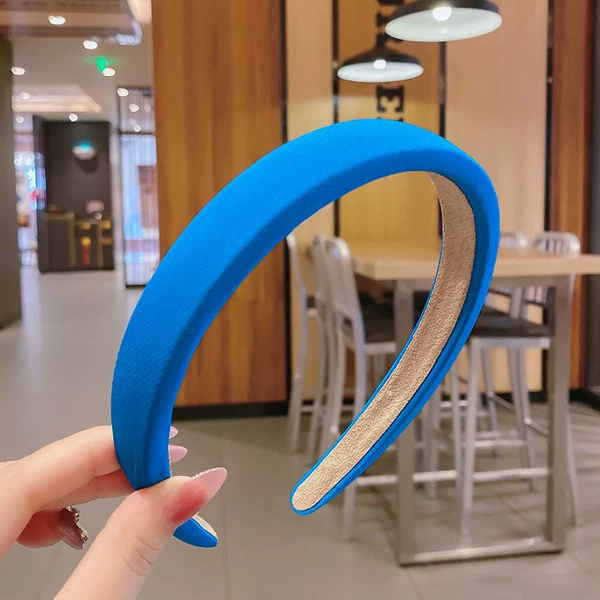7#Deep blue wide -body sponge band