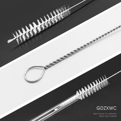 Cleaning straw, teapot spout brush, baby bottle brush with hanging hole, transparent test catheter brush, kettle and cup straw brush