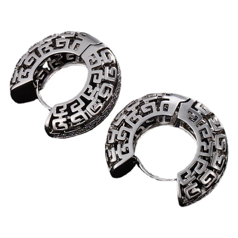 Xuping aleación de cobre moda europea y americana pendientes de personalidad galvanizados pendientes retro de alta gama pendientes de moda para hombres y mujeres