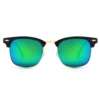 C15-Bright Black Gold Frame-Green Silver
