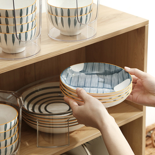 Liheng Kitchen Built-in Tableware Bowl Plate Rack Small Drain Bowl Rack Dish Storage Shelf Kitchen Plate Storage Box