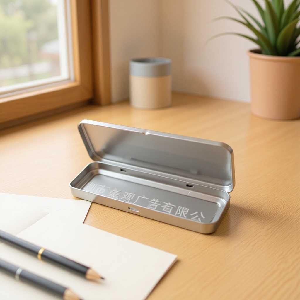 源头厂家 优惠供应ML-006文具铁盒 餐具包装盒，长方形两片罐