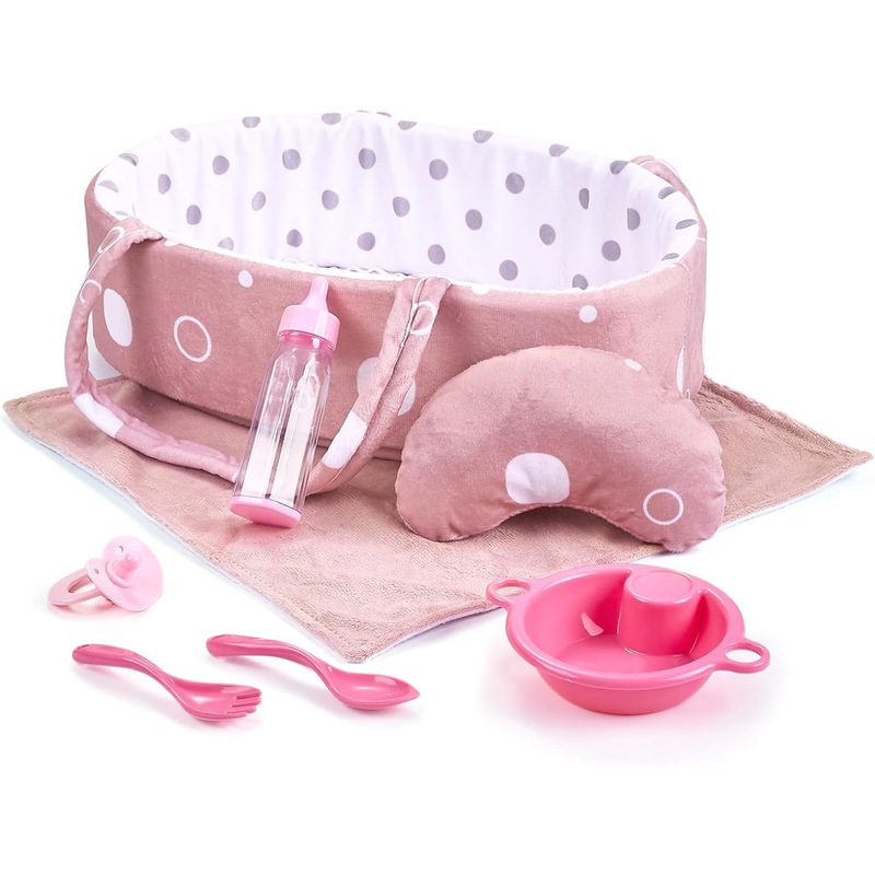 Doll Hand Basket Source Factory Wholesale Foreign Trade Simulation Baby Hand Basket Doll Set Cross-border Hot Sale Exclusive