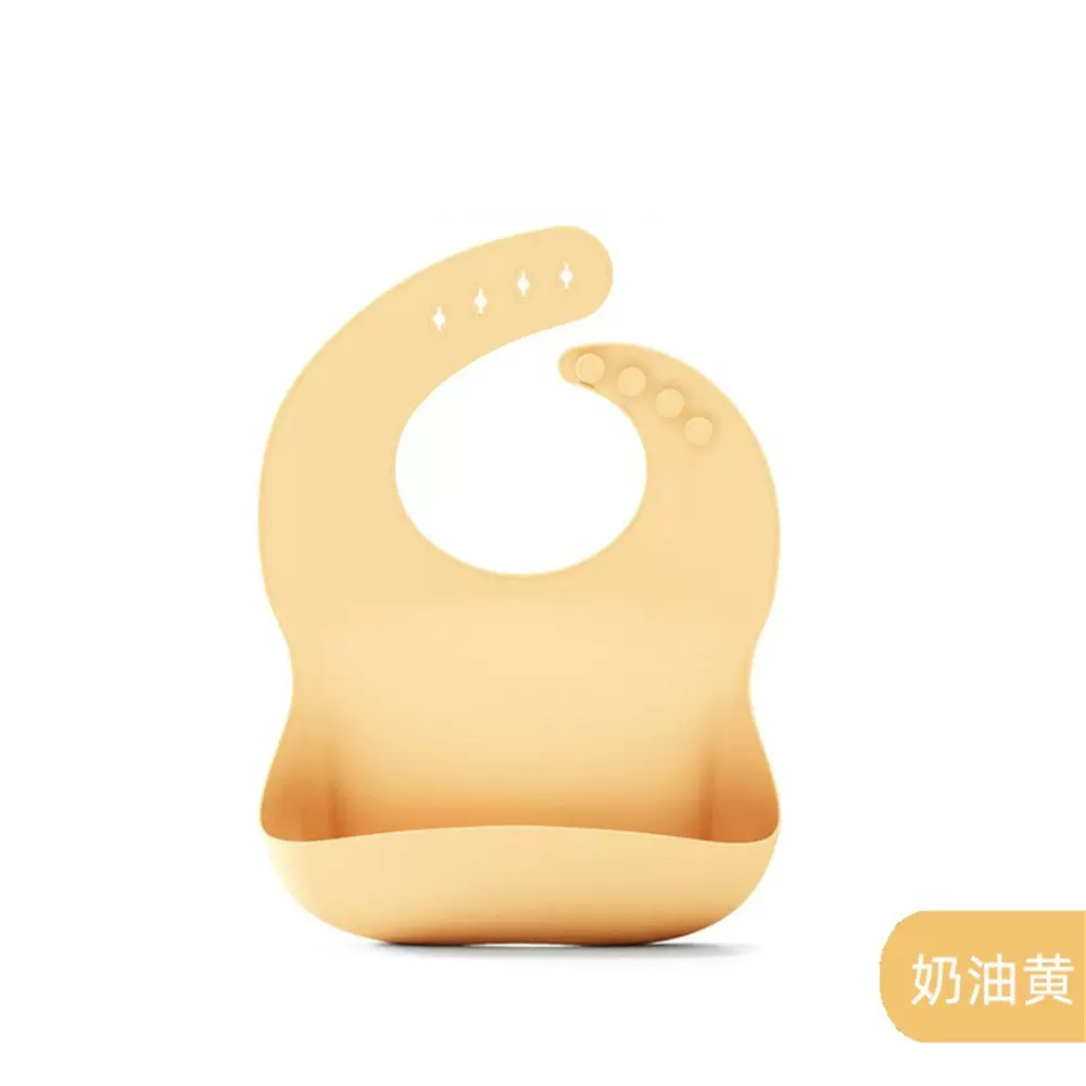 餐具围兜宝宝吃饭防水围兜硅胶3D立体大容量免洗加厚围兜