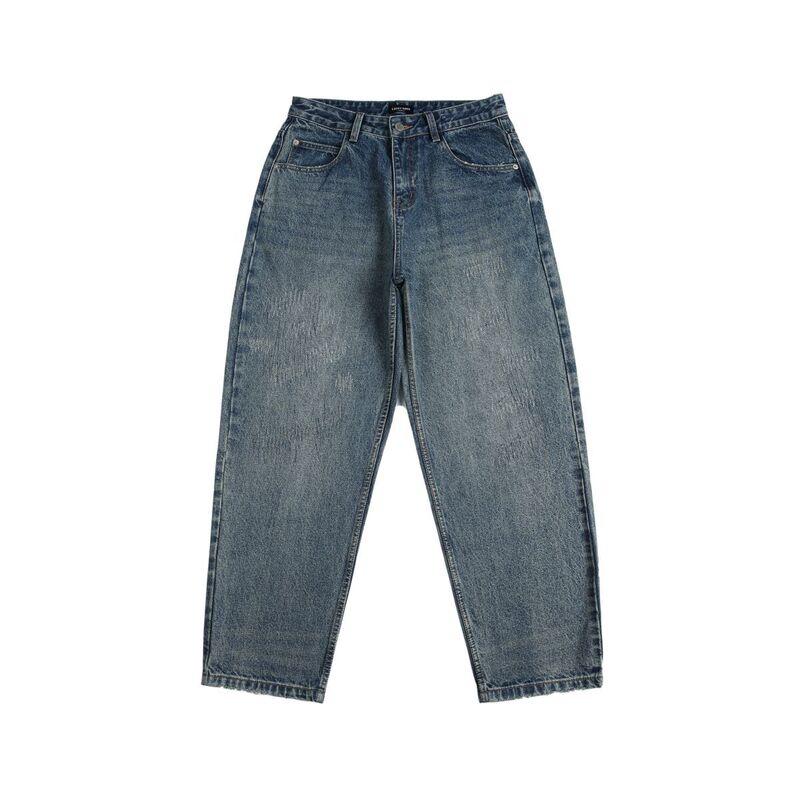 RUIIENRS x LUCKY HORN 2024 Autumn New Simple Casual Washed Jeans K965