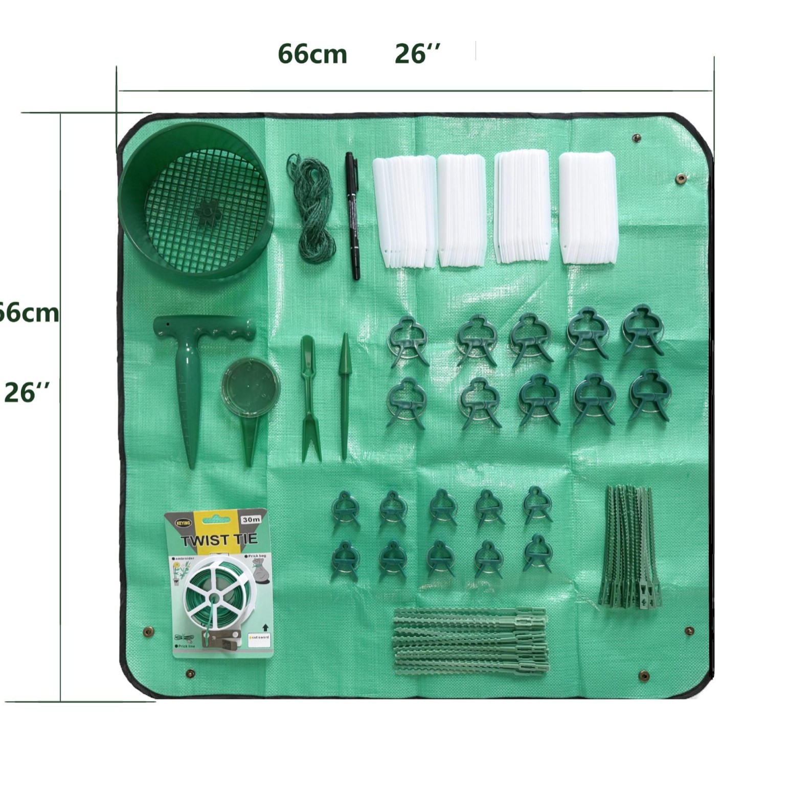 크로스보더 가드닝 타이 세트, 식물 라벨 세트, 다육 도구 커팅 및 타이 라인, 장미 덩굴 식물 고정 로프
