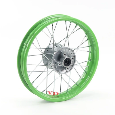 motorcycle accessories rim drum: Hub - rear-hub-185x14-green-rim