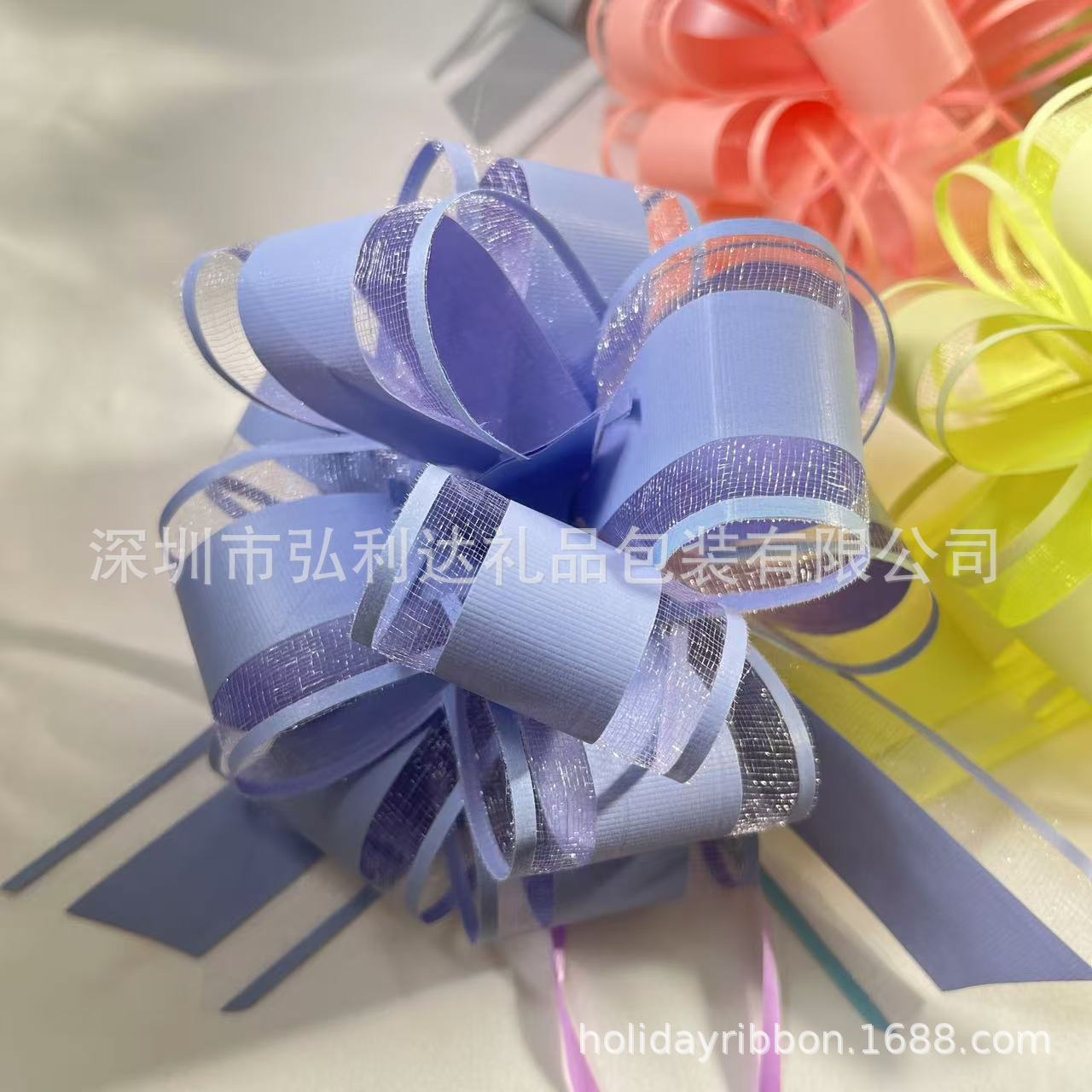 Transfronterizo Amazon 50 # Suya flores de Navidad decoraciones de flores de cinta de dibujo de flores en forma de bola mano en stock