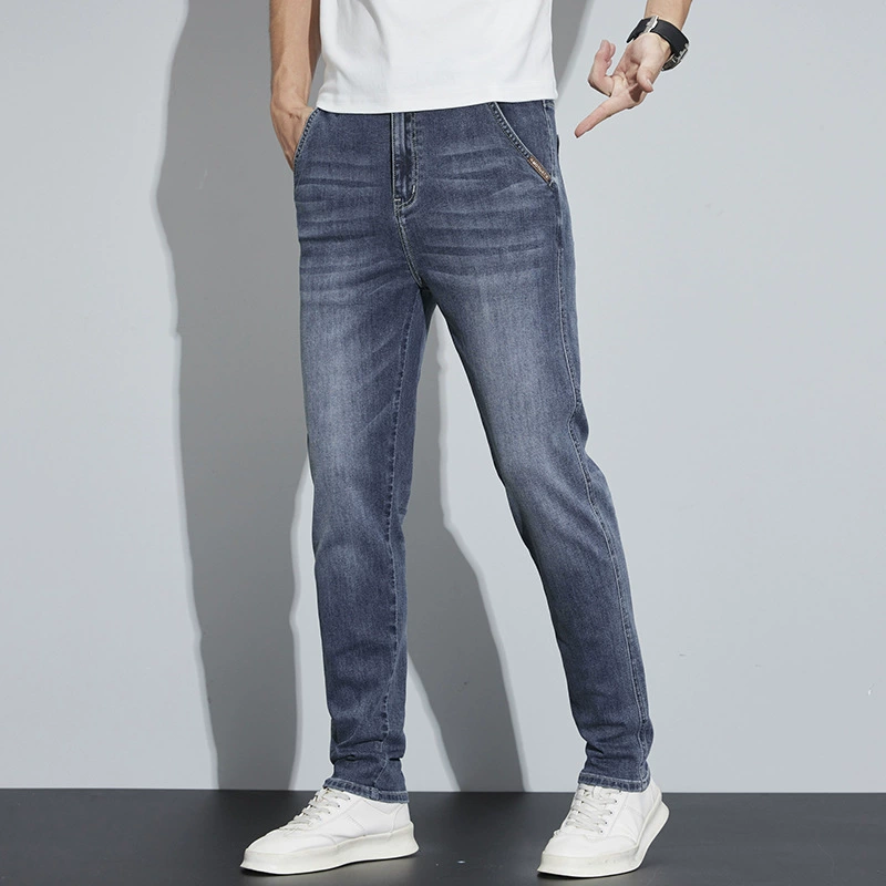 Мужские модные брендовые высокоэластичные укороченные брюки больших размеров, свободные прямые брюки уличной моды в японском и корейском стиле