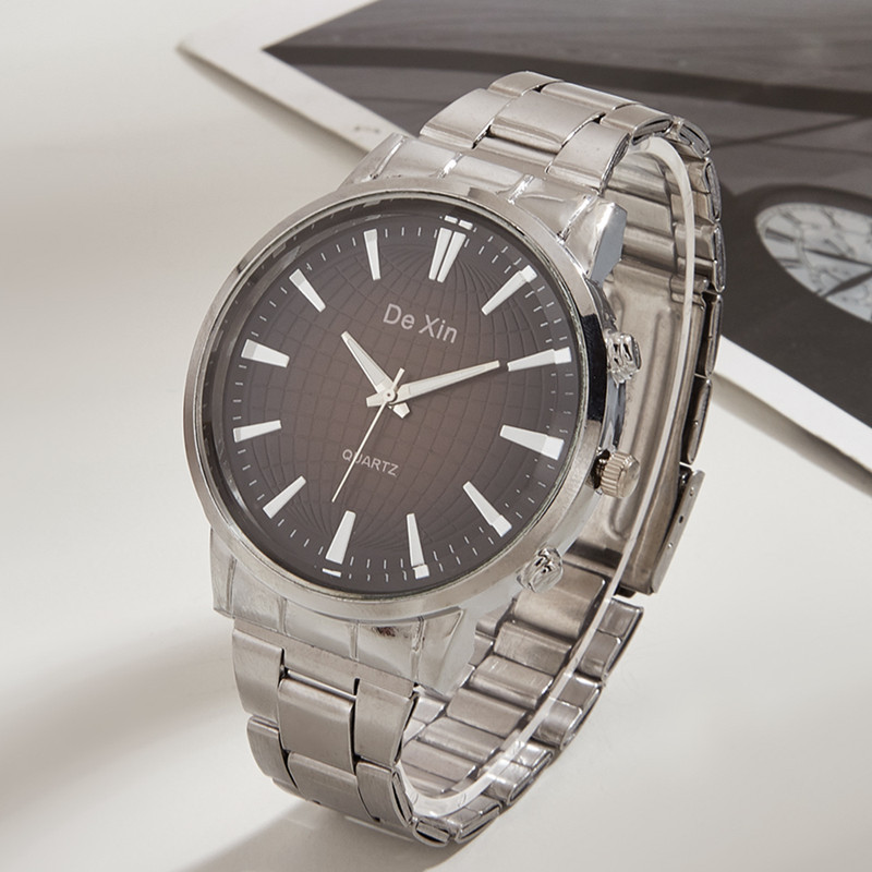 Venta directa de fábrica reloj de hombre reloj de regalo al por mayor reloj de moda simple correa de acero reloj de cuarzo para hombre