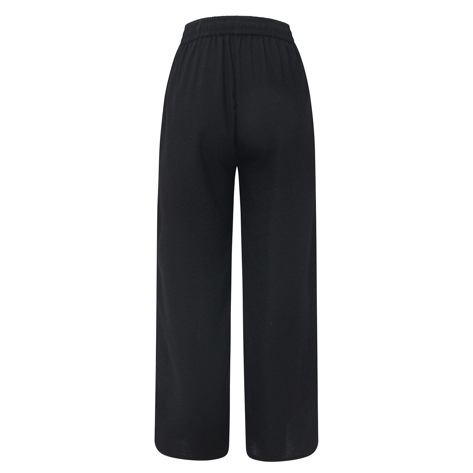 Women's Daily Streetwear Solid Color Full Length Button Casual Pants Wide Leg Pants display picture 15