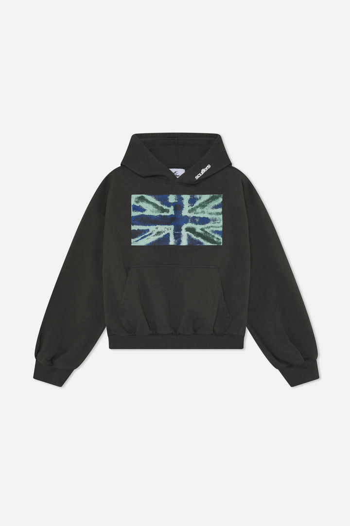 Scuffers Flag Hoodie Charcoal