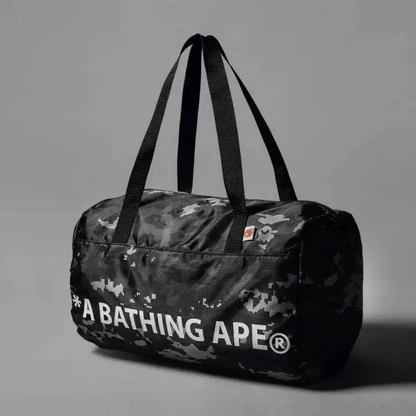 In-Stock Ape Camouflage Waterproof Cylindrical Large-Capacity Crossbody Bag Travel Tote Storage Bag Sports Bag Gym Bag