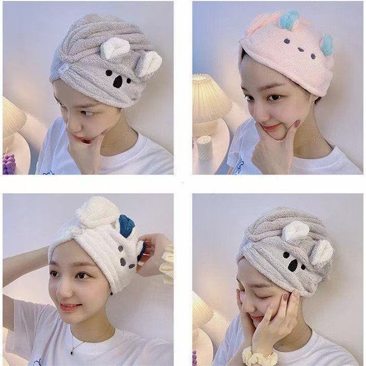 Dry Hair Cap for Girls, Cute, Super Fast Absorbent, Quick-Drying, Cute Long Hair Turban, Dry Hair Towel