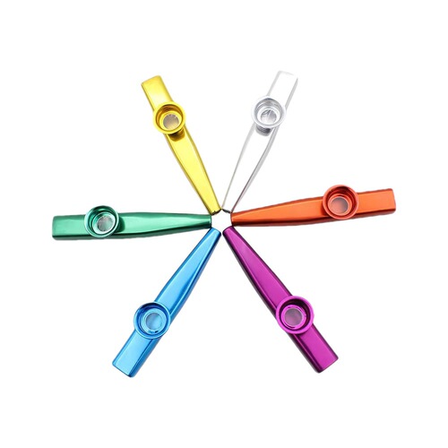 Gold-plated Kazoo mouth-blown musical instrument, beginner's companion, simple and easy to learn, compact and portable, small musical instrument for accompaniment.