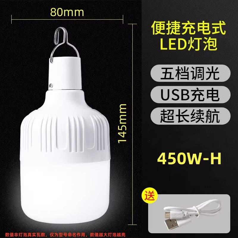 스톨 램프 [450W 충전 램프 + 충전 케이블]