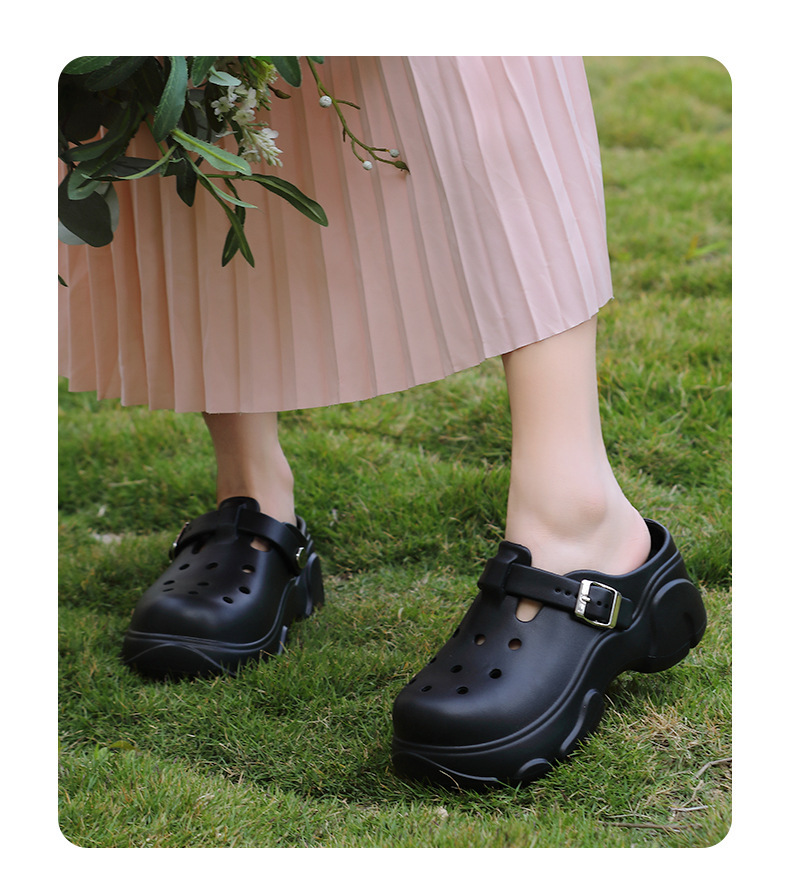 Kevät 2024 Uudet paksupohjaiset naisten paksut kesäiset päällysvaatteet, joissa on lisääntynyt EVA-liukuesteisten sandaalien ja tohveleiden tukkumyynti_voghion.com