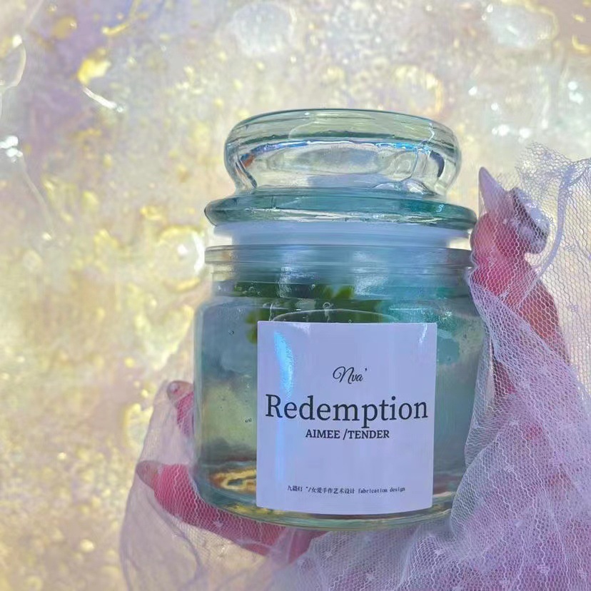 DIY香薰蜡烛透明玻璃杯 蘑菇瓶 扬基杯大豆蜡烛容器手工空蜡烛杯