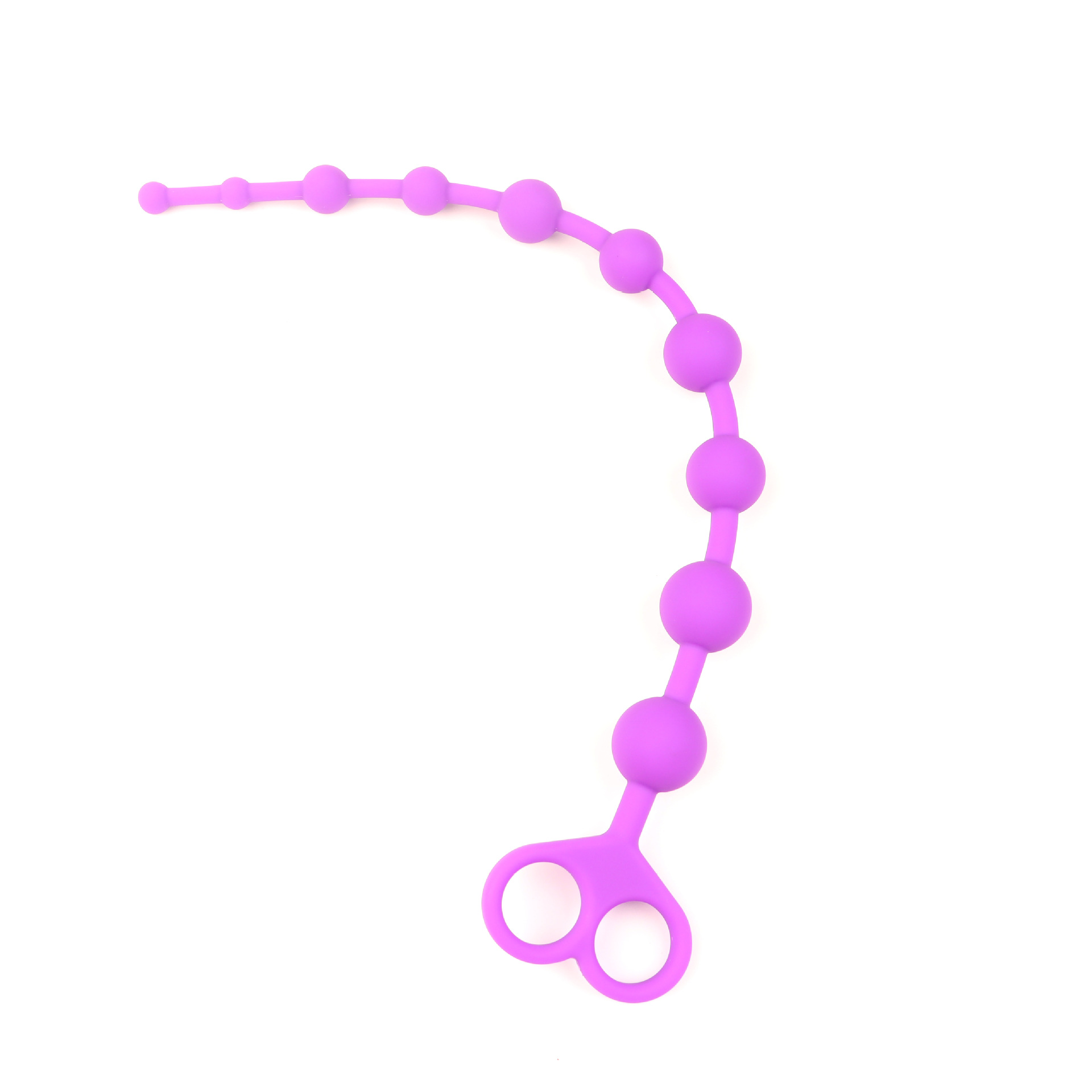 Smiley Face Anal Beads, Silicone Beaded Anal Toy, Colorful Design — detail image 1