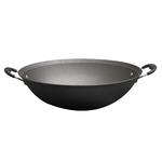 郏县铁锅   双耳大铁锅铸铁锅物理不粘炒锅圆底生铁锅   厂家批发