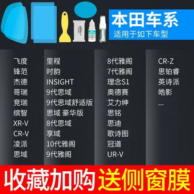 Glass Film for Rainy Days, Rearview mirror rainproof sticker - exclusively-for-honda-5-piece-pack-remark-model-year