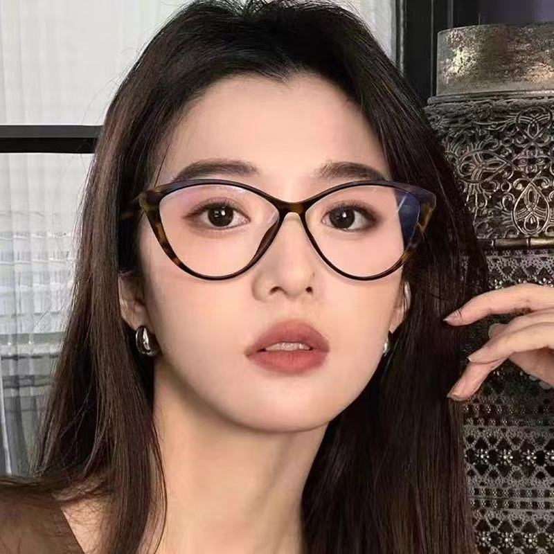 Damen Anti-blaulicht-brille Im Retro-stil Mit Katzenaugenform_voghion.com