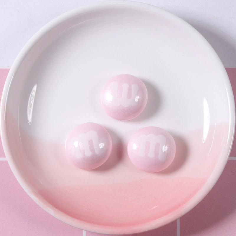 Производственная точка жемчужный цветной M bean смоляные аксессуары, материалы для DIY, кремовый клей, капля клея, наклейка для чехла, patch