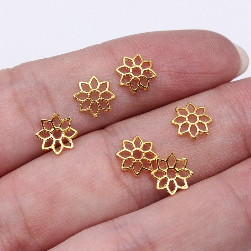8X8Mm 0.1g Multi-Color Retro DIY Jewelry Accessories Simple Geometric Flower Tori