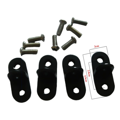 Fixed wind wing: wing bracket 5 inch 7 - t-rack-pack-of-4