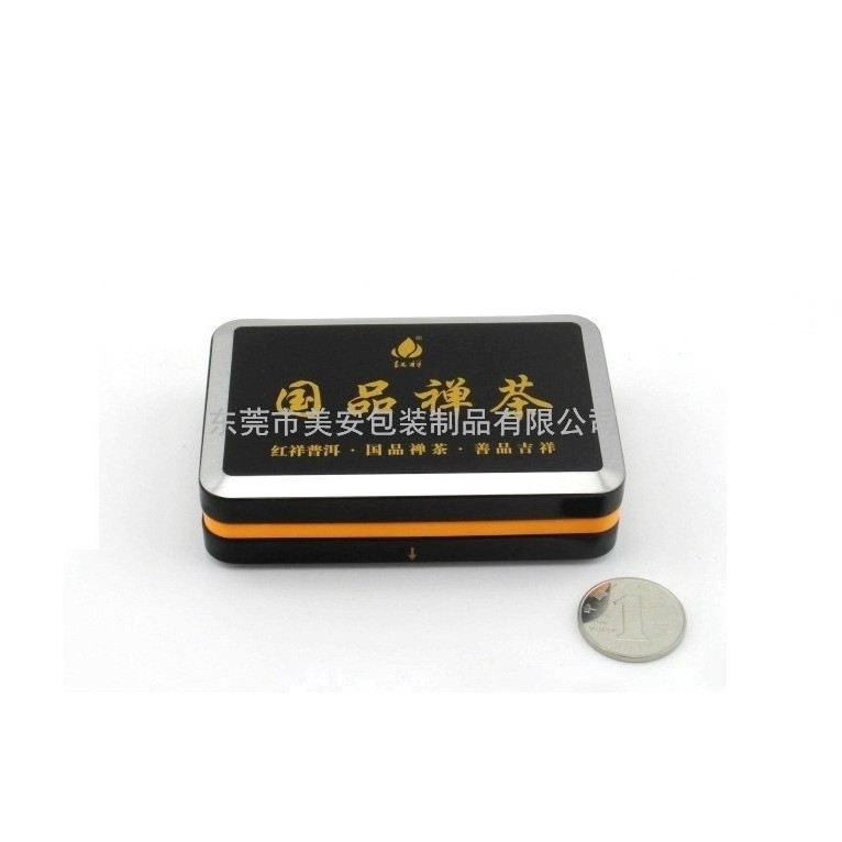 铁盒生产厂家 长方形翻盖铁盒 小铁盒  制罐厂家