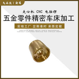 数控车床五金铜件加工 黄铜配件cnc精密零件机加工非标件五轴cnc