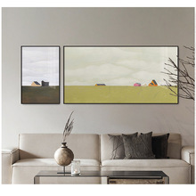 现代简约客厅装饰画沙发背景墙挂画北欧轻奢创意组合高档大气壁画