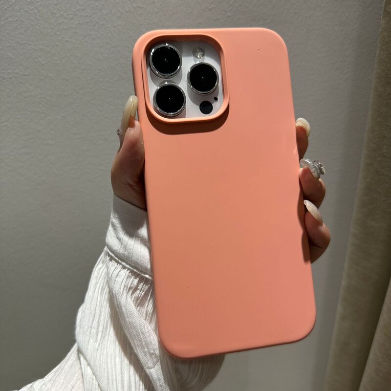 Iphone12液状シリコンシェルリンゴ11proの肌感フロスト12maxロゴ付きベルベット携帯ケース|undefined