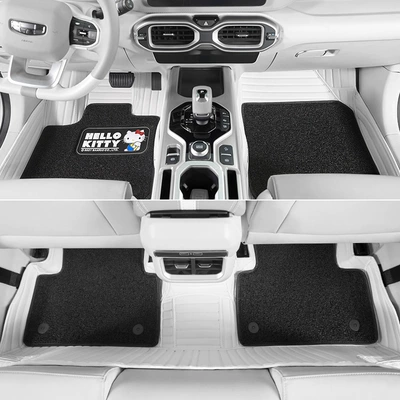 Seat Mat, Modelə uyğun ayaqaltı - pearl-white-full-car-set-real-car-customization-easy-disassembly-high-side