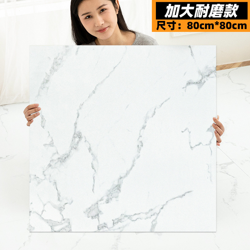 床ステッカー自己粘着床模造タイル光沢のある PVC プラスチック床ステッカーセメント床家庭用床革卸売|undefined
