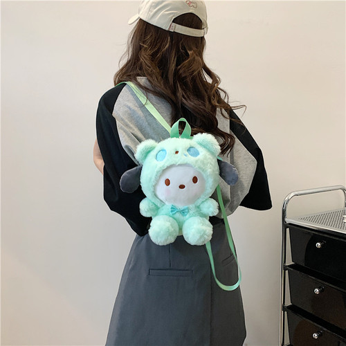 Korean version of ins cute doll bunny cartoon plush bag for women  new personalized toy bag birthday gift