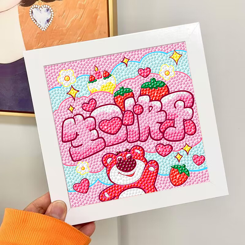 Nuevo dibujo de diamante infantil de labu diy pegatinas de diamante con marcos de fotos hechas a mano diy puzzle pegatinas de mampostería image 174