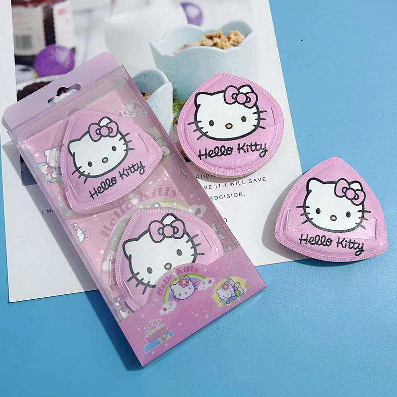 kt 猫クロミライスパウダーパフかわいい漫画スポンジエアクッションパフ美容卵ウェットとドライ両用非食べるパウダーパウダーパフ|undefined