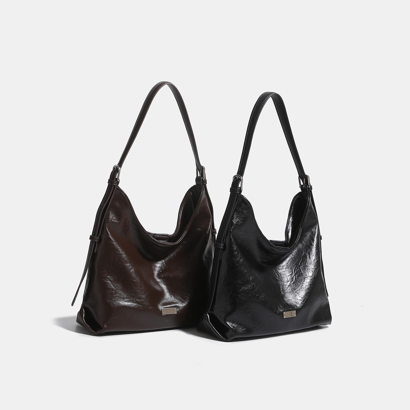 Luxury Tote Bag For Women 2025 Autumn/Winter New Pleated Commuter Underarm Bag Large Capacity Soft Leather Shoulder Hobo Bag - Thumbnail 2