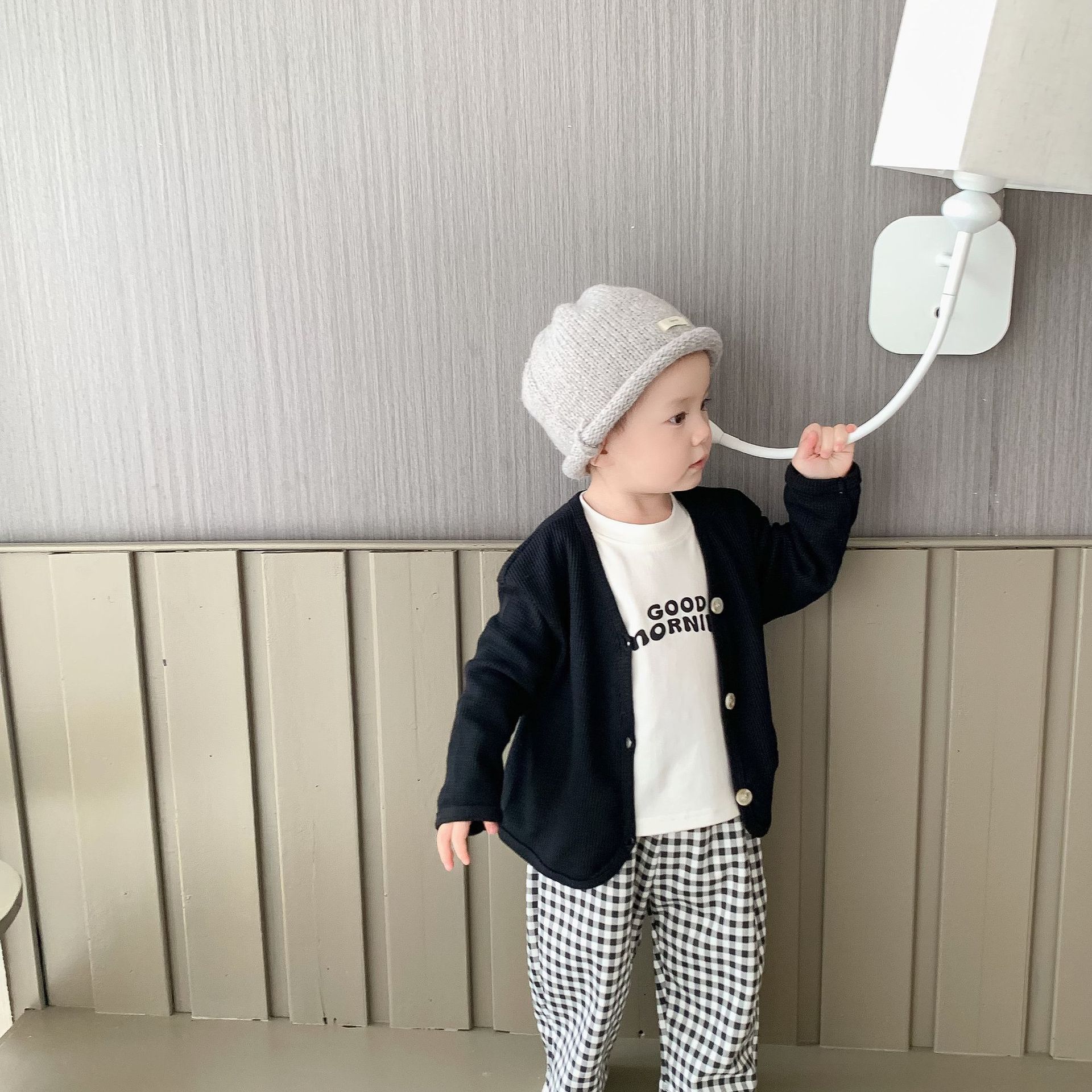 Abrigo de primavera para niños de estilo coreano ropa para niños ropa de primavera para Bebés Ropa de primavera para bebés abrigo de galleta pantalones Casuales