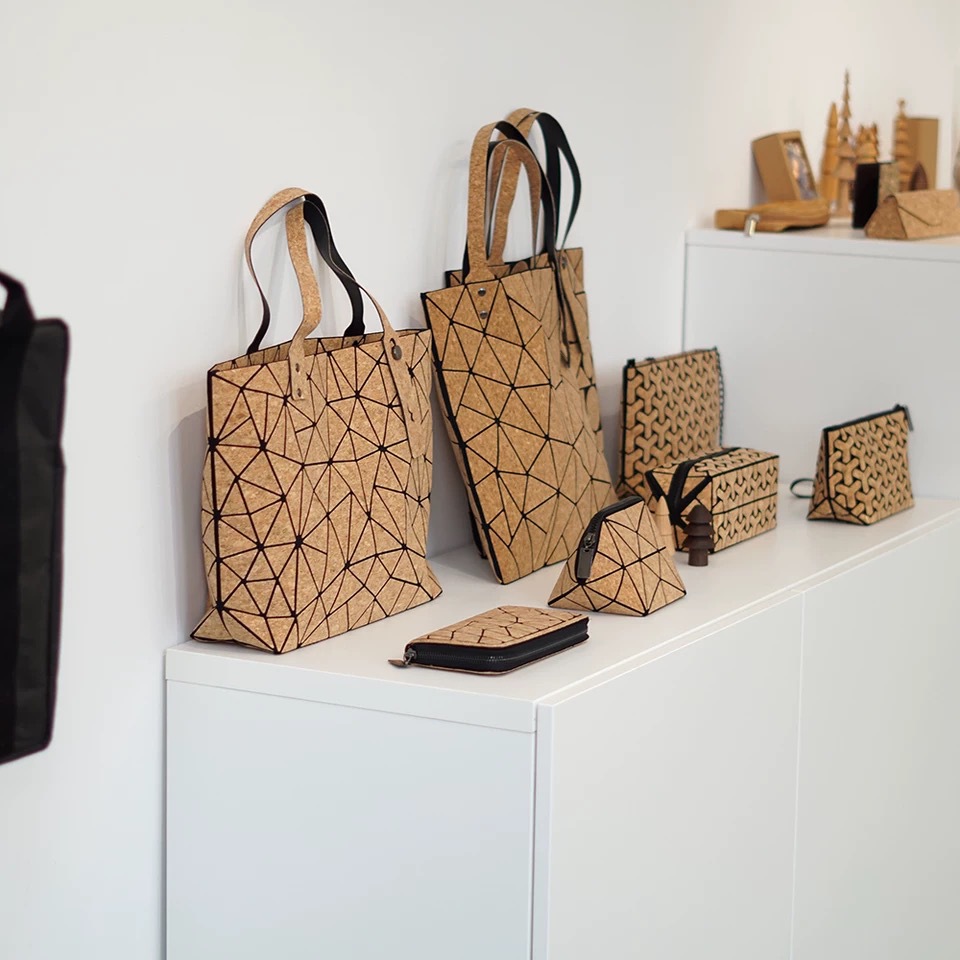 2024 Frühjahr Neu * 6 Einzelschulter Kork Natürliche und umweltfreundliche PU-Rindenhandtasche_voghion.com