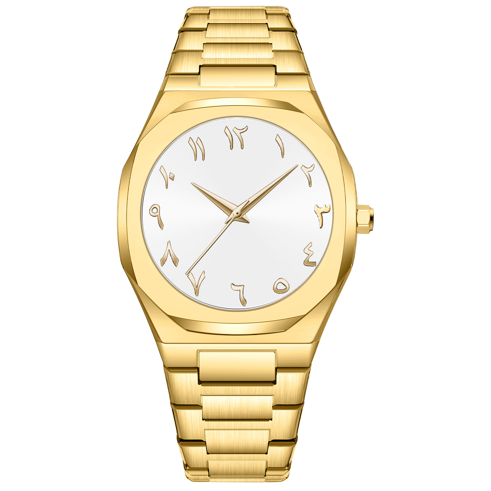 外国貿易クロスボーダー卸売防水時計メンズ腕時計メンズオールブラックアラビアダイヤルハイエンド合金クォーツ時計