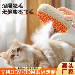 Cross-Border Pet Spray Comb Electric Spray Massage Comb Anti-Fly Hair Cleaning Comb Cat and Dog Hair Removal Cat Hair Cleaner