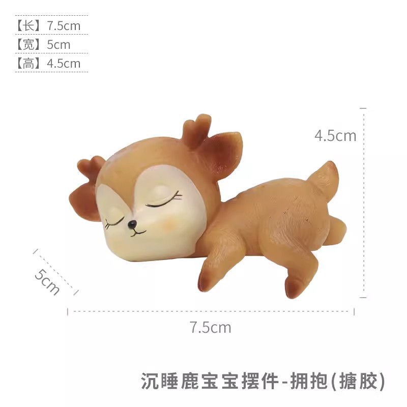 Nanyuan Chuanfang vinilo dibujos animados ciervos bebé pastel decoración coche creativo escritorio Plum Blossom ciervos joyería al por mayor