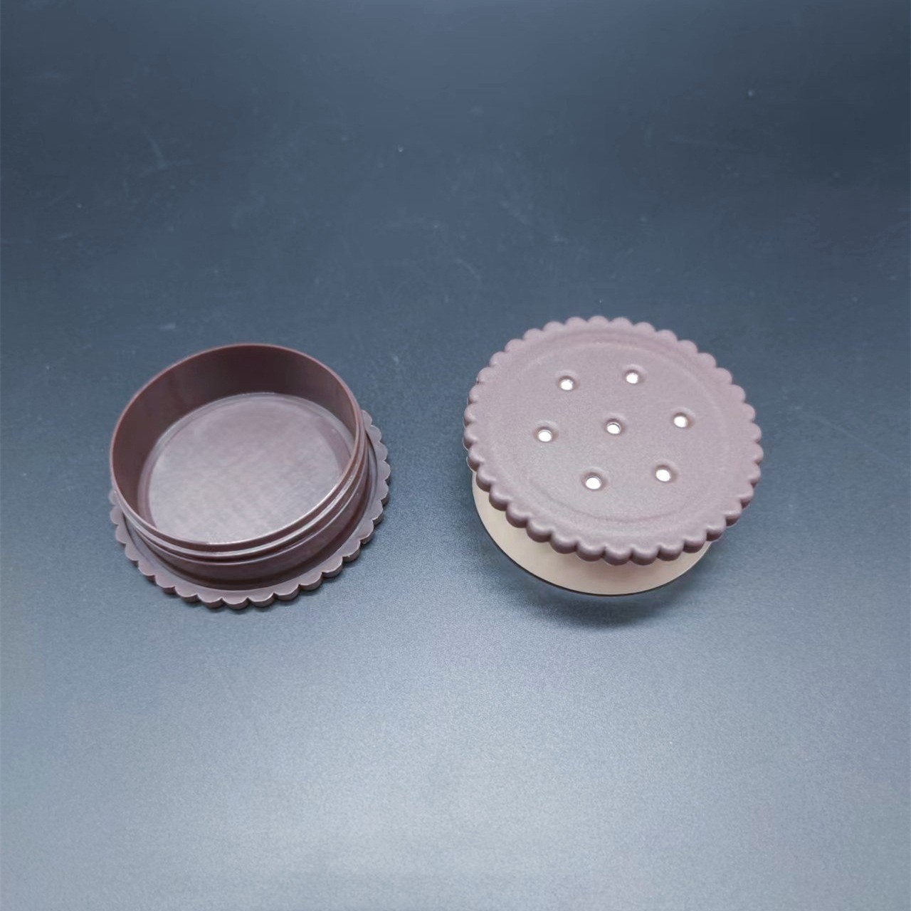 30ml 厂家直销PP卸甲巾盒子便携多颜色饼干组合罐子盒